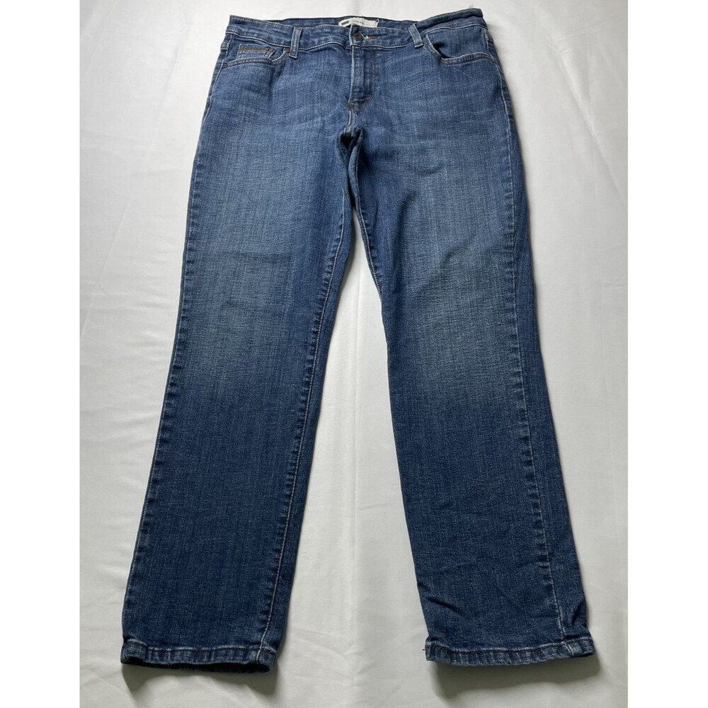 Levi's Mid Rise Skinny Jeans Blue Denim 5-Pocket Men Size 14S W32 L30-(dmp)